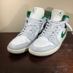 Jordan 1 Mid Green/Grey size 11M